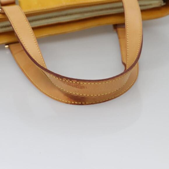 LOUIS VUITTON Monogram Vernis Houston Hand Bag Lime Yellow M91055 - Picture 7 of 13